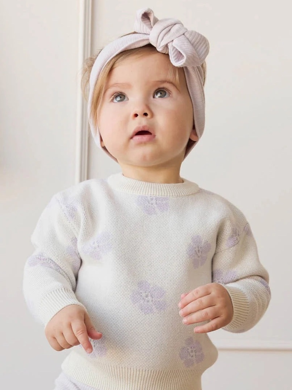 Jamie Kay Evelyn Jumper Elodie Knit Lavender Floral NWT 6-12M